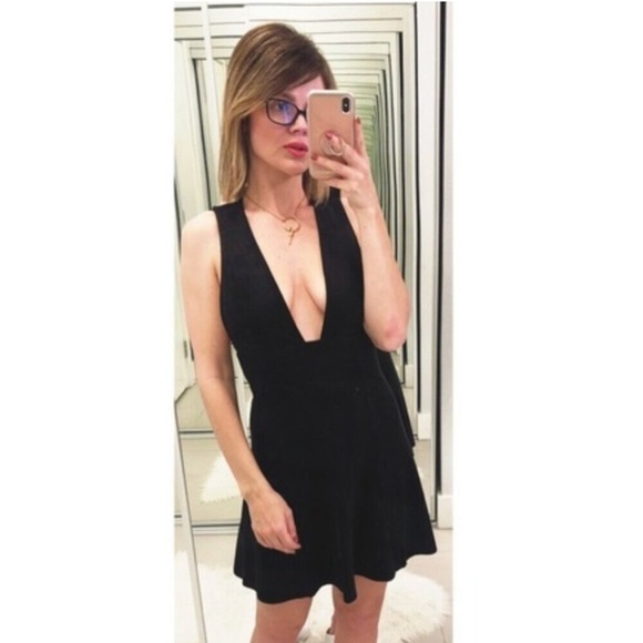 Aritzia Wilfred Suede Mini Dress in Black - Picture 3 of 10